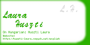 laura huszti business card